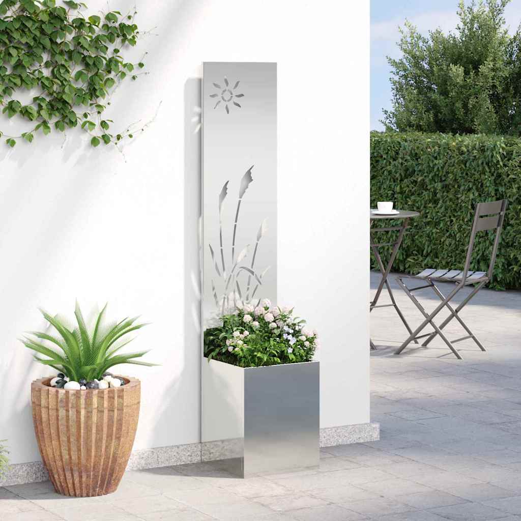 vidaXL Ekran zapewniający prywatność w ogrodzie Srebrny 32 x 150 cm