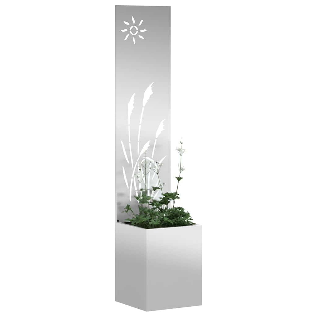 vidaXL Ekran zapewniający prywatność w ogrodzie Srebrny 32 x 150 cm
