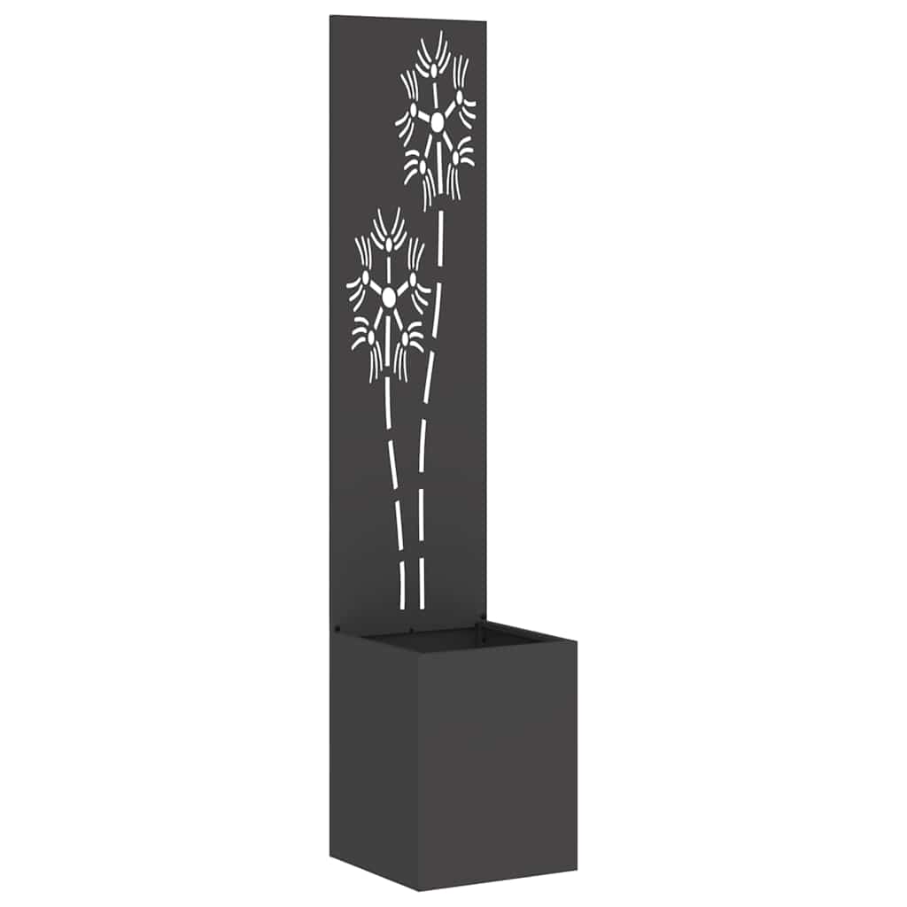 vidaXL Ekran zapewniający prywatność w ogrodzie Czarny 32 x 150 cm