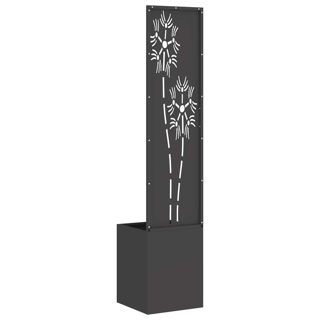 vidaXL Ekran zapewniający prywatność w ogrodzie Czarny 32 x 150 cm