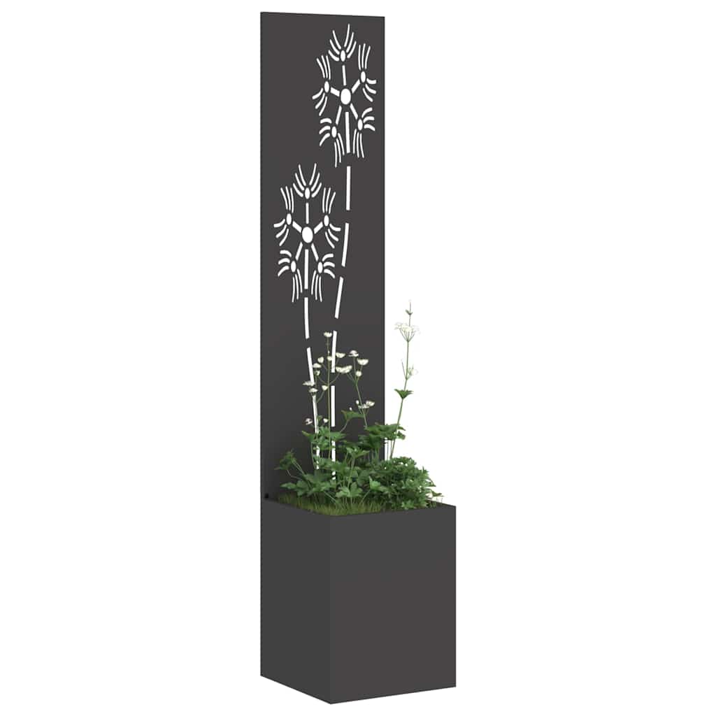 vidaXL Ekran zapewniający prywatność w ogrodzie Czarny 32 x 150 cm