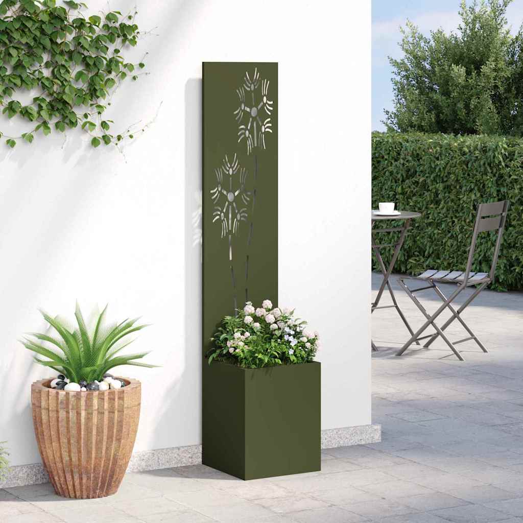 vidaXL Ekran zapewniający prywatność w ogrodzie oliwkowy 32 x 150 cm