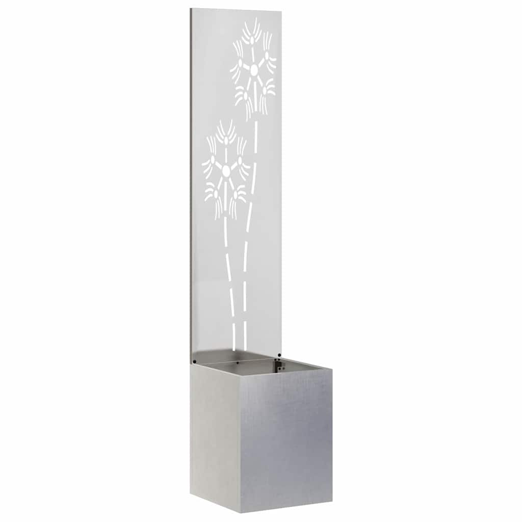 vidaXL Ekran zapewniający prywatność w ogrodzie Srebrny 32 x 150 cm
