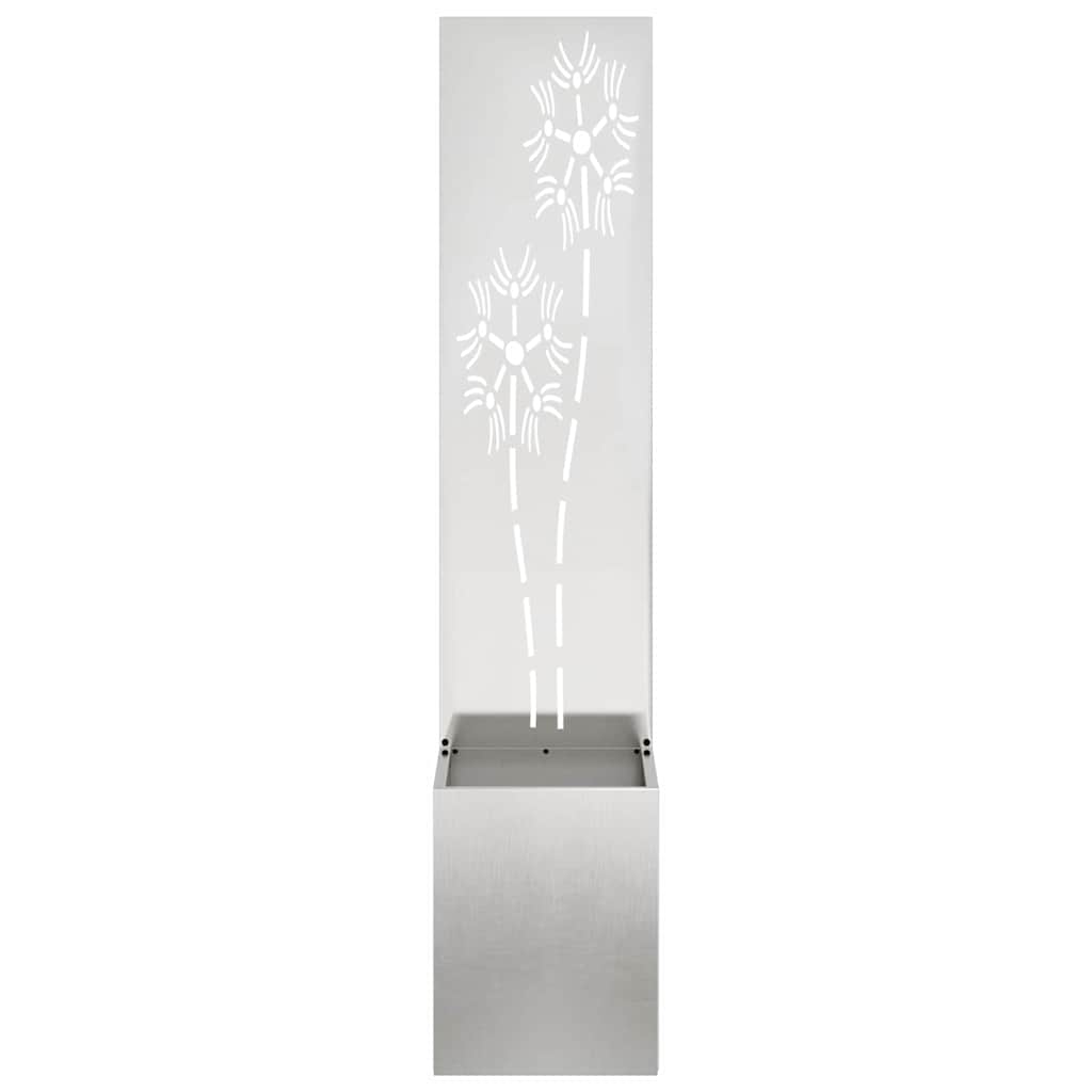 vidaXL Ekran zapewniający prywatność w ogrodzie Srebrny 32 x 150 cm