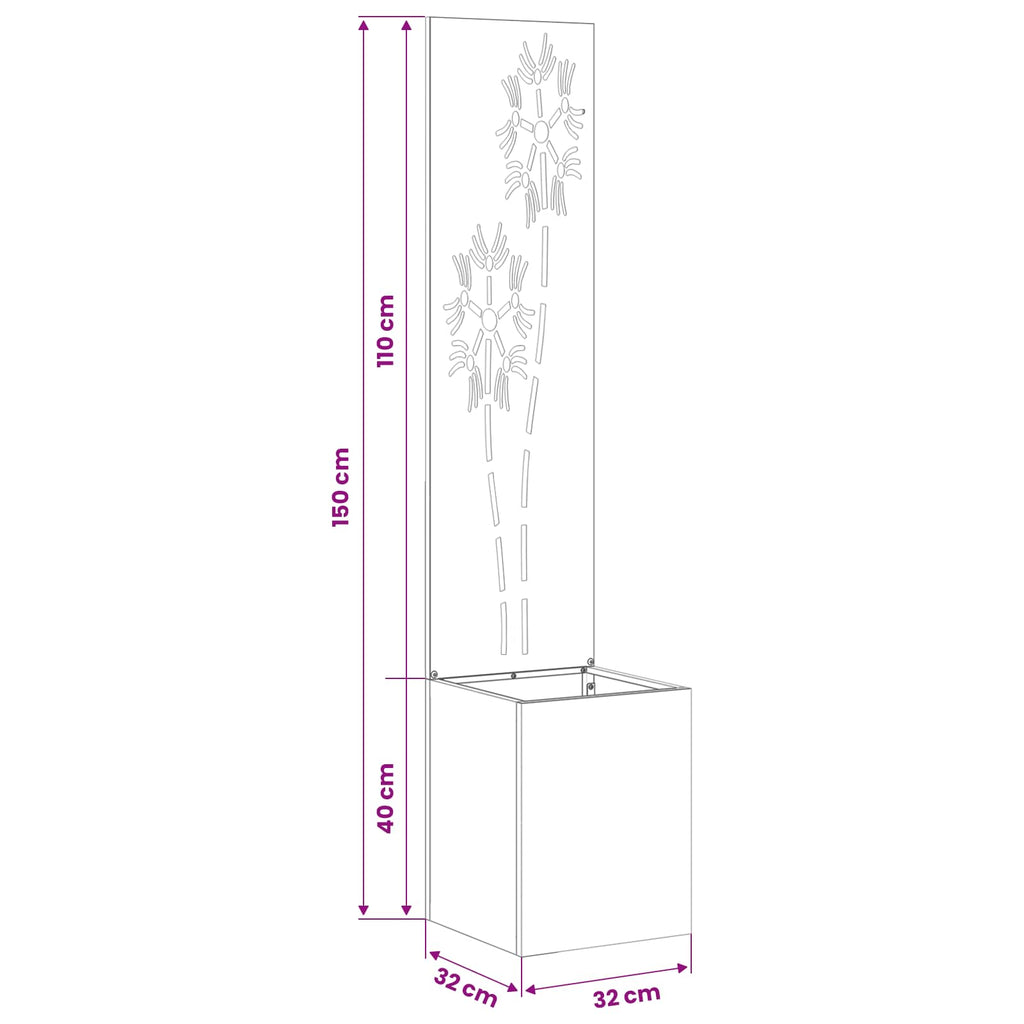 vidaXL Ekran zapewniający prywatność w ogrodzie Srebrny 32 x 150 cm
