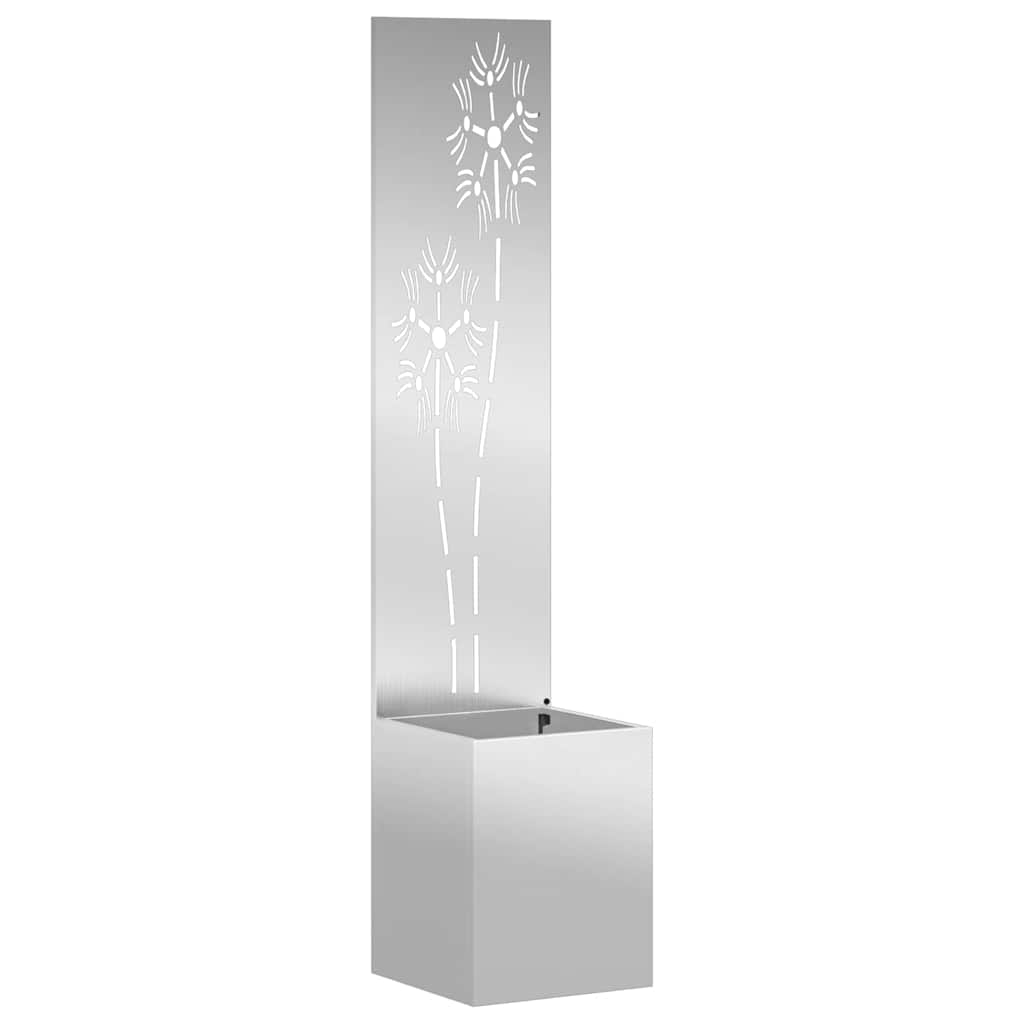 vidaXL Ekran zapewniający prywatność w ogrodzie Srebrny 32 x 150 cm