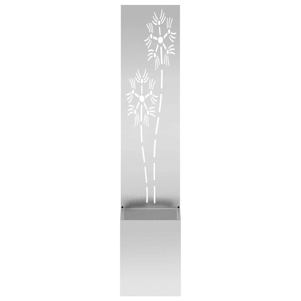 vidaXL Ekran zapewniający prywatność w ogrodzie Srebrny 32 x 150 cm