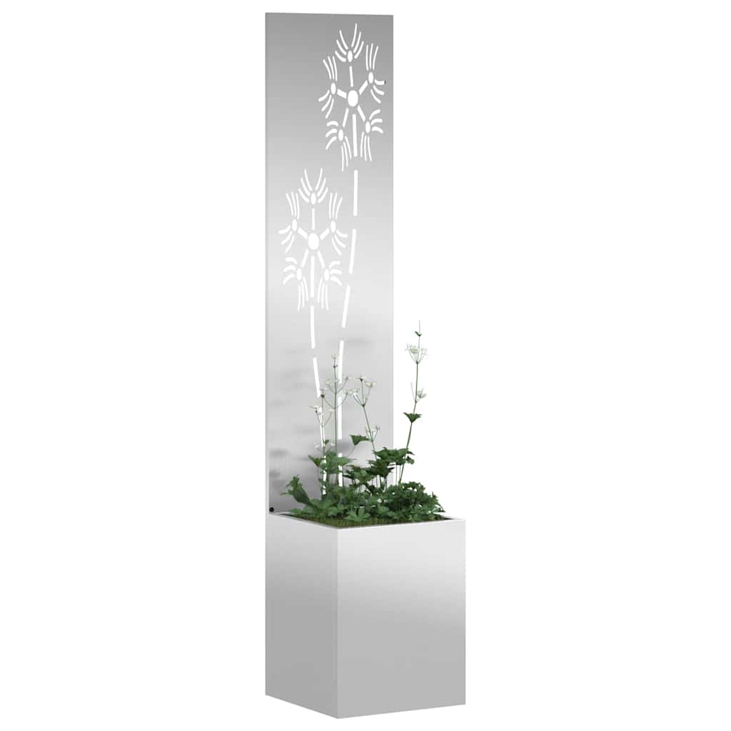 vidaXL Ekran zapewniający prywatność w ogrodzie Srebrny 32 x 150 cm