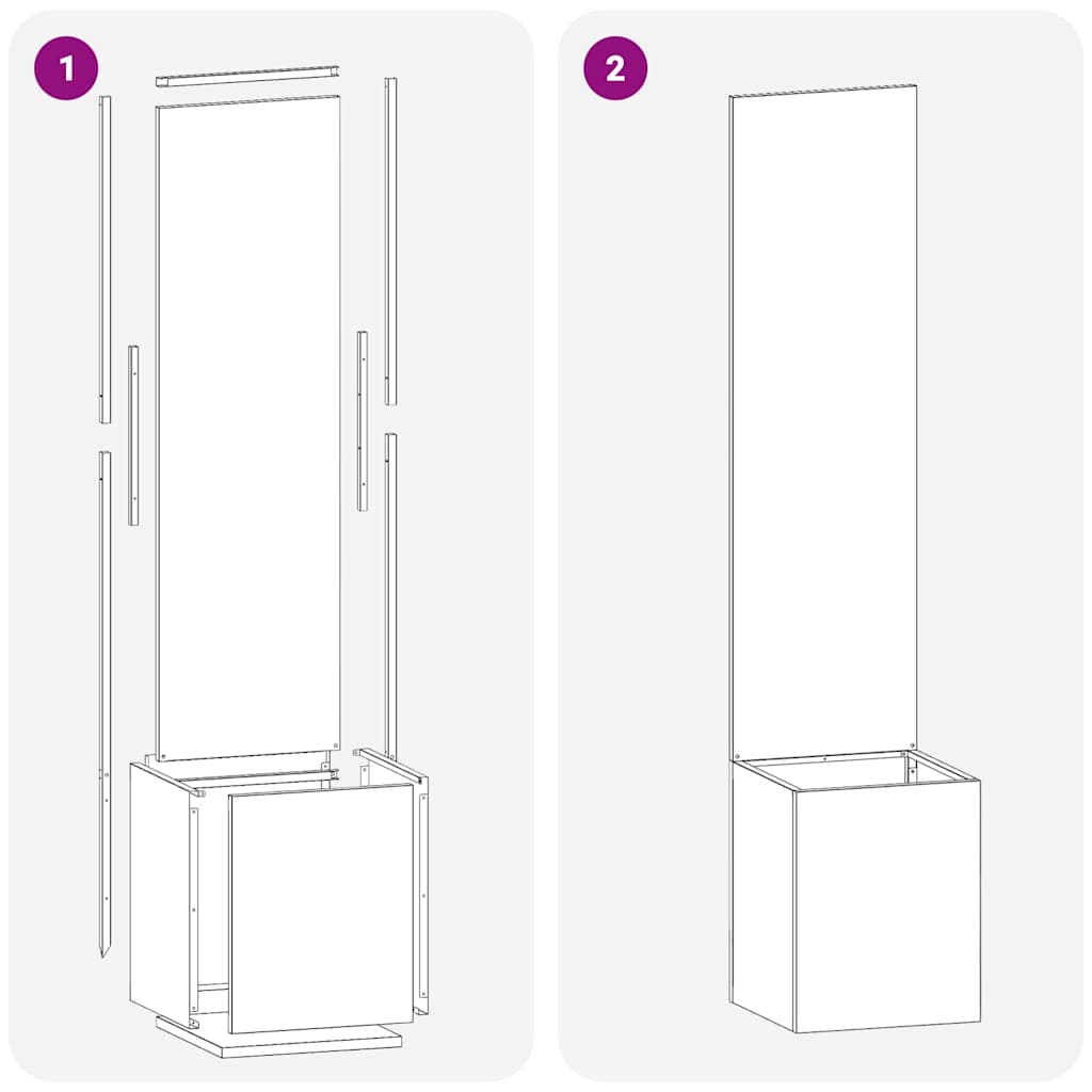 vidaXL Ekran zapewniający prywatność w ogrodzie Srebrny 32 x 150 cm