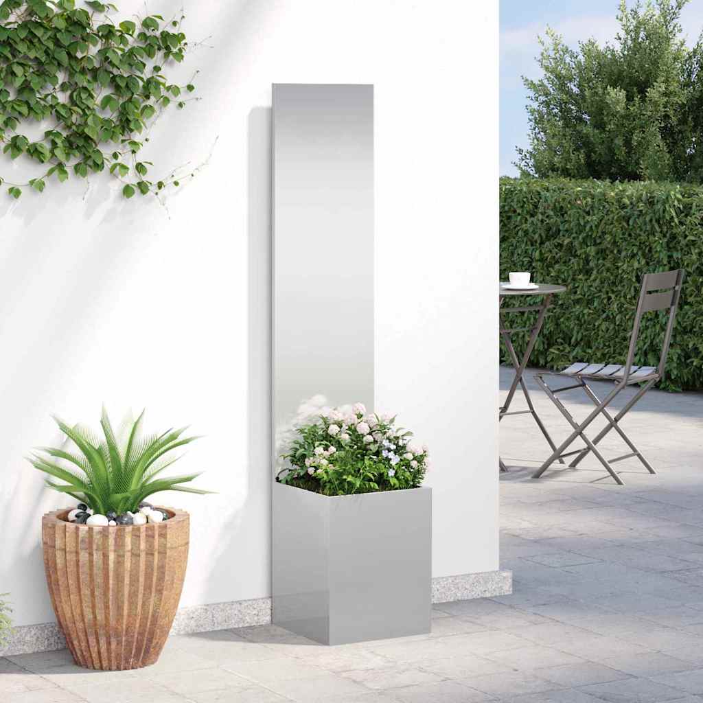 vidaXL Ekran zapewniający prywatność w ogrodzie Srebrny 32 x 150 cm