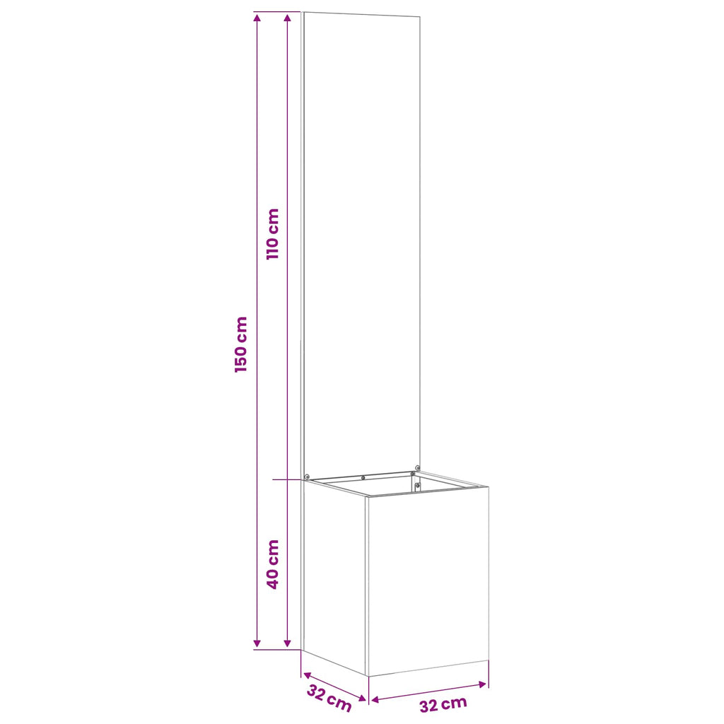 vidaXL Ekran zapewniający prywatność w ogrodzie Srebrny 32 x 150 cm