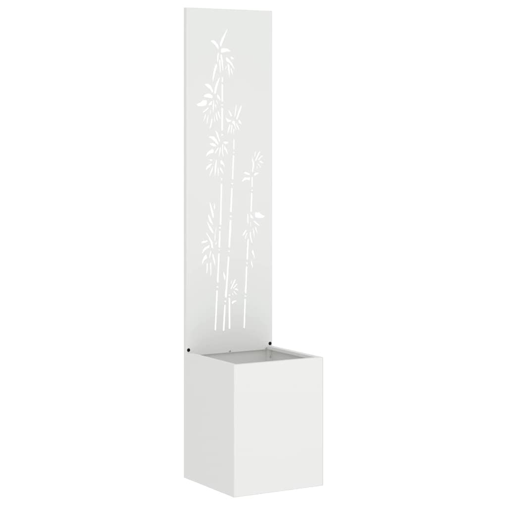 vidaXL Ekran zapewniający prywatność w ogrodzie Biały 32 x 150 cm