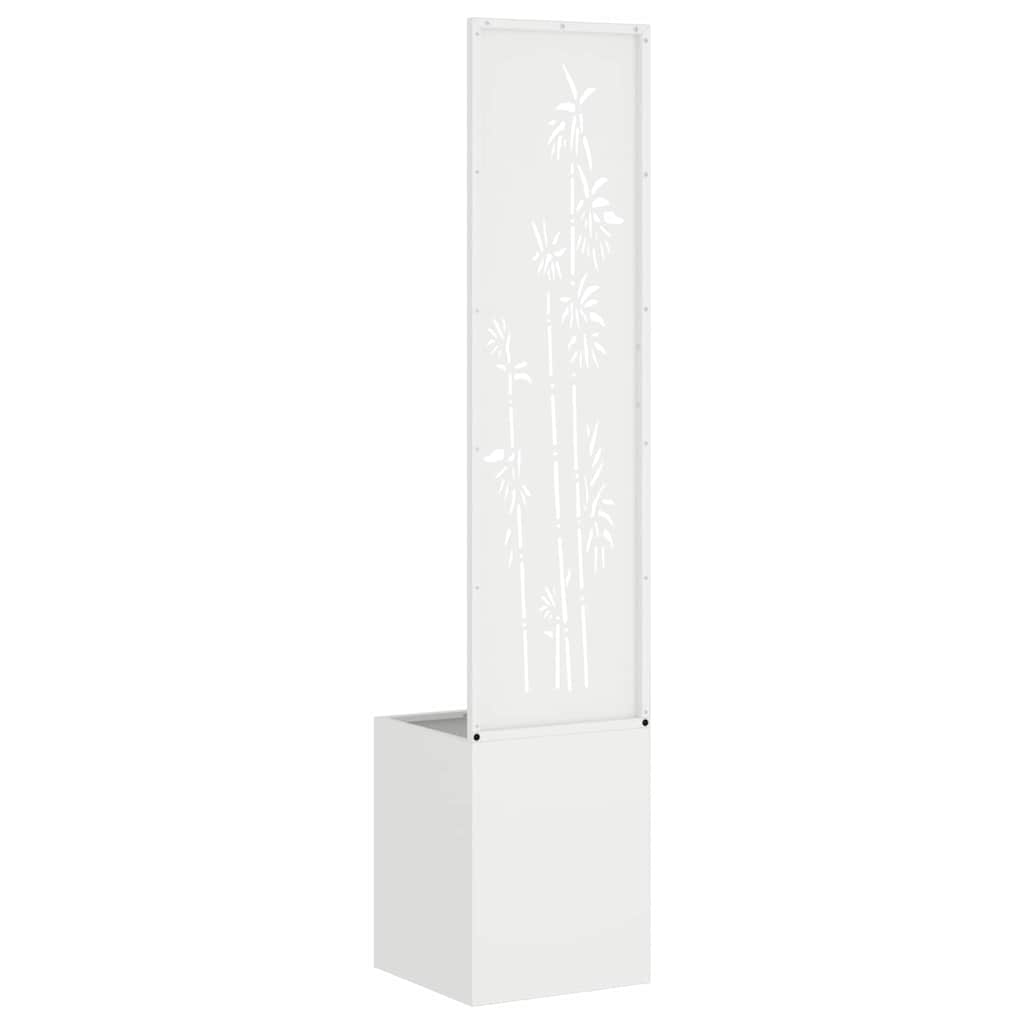 vidaXL Ekran zapewniający prywatność w ogrodzie Biały 32 x 150 cm