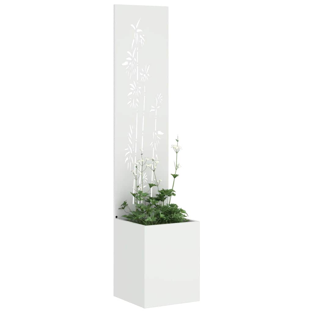 vidaXL Ekran zapewniający prywatność w ogrodzie Biały 32 x 150 cm