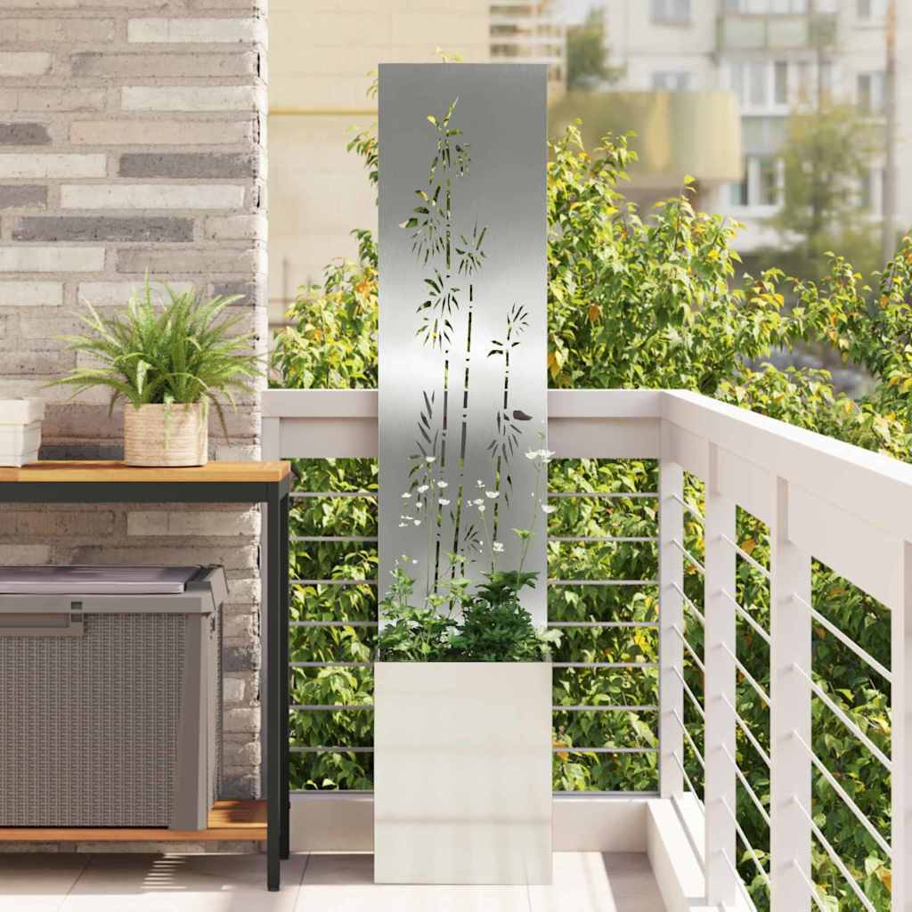 vidaXL Ekran zapewniający prywatność w ogrodzie Srebrny 32 x 150 cm