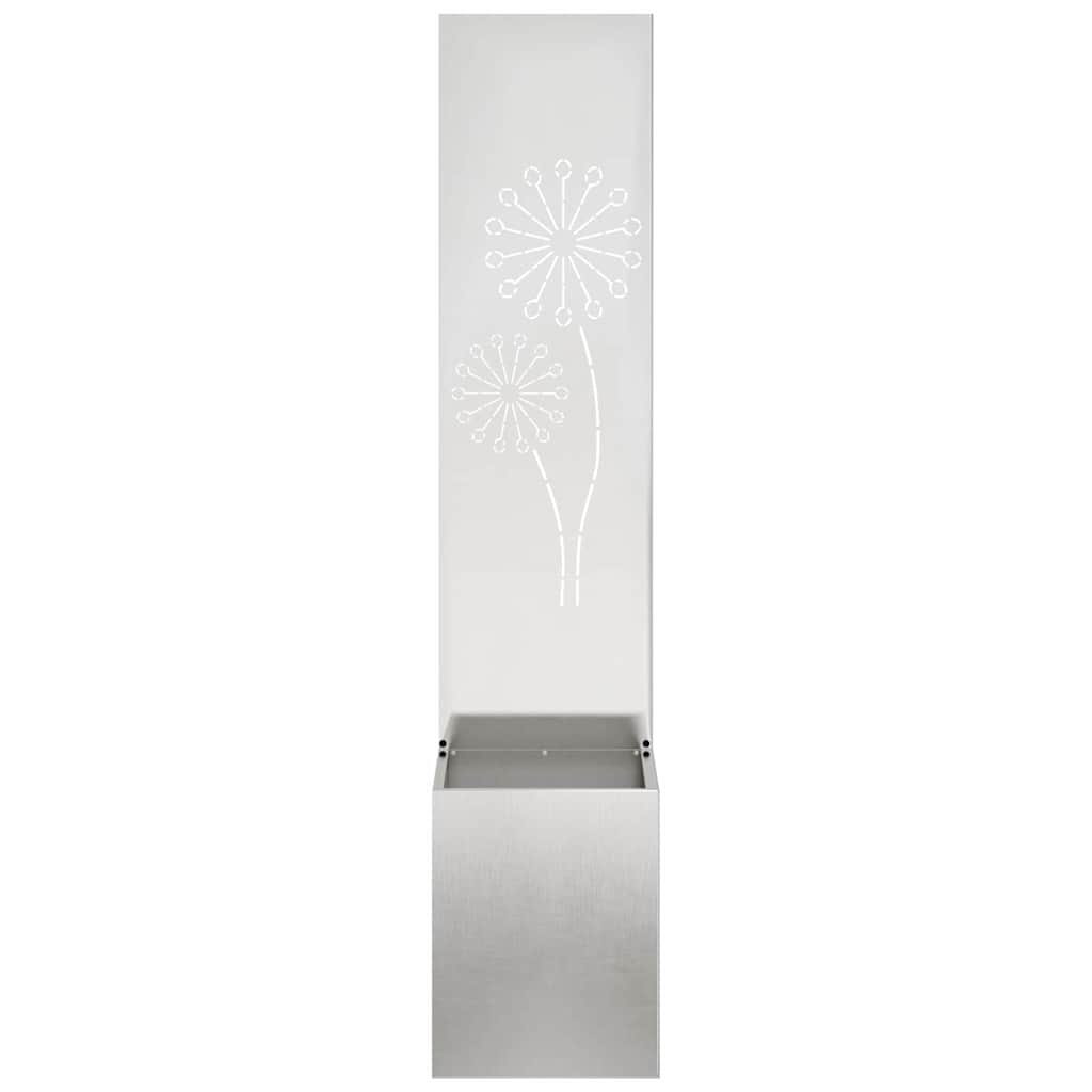 vidaXL Ekran zapewniający prywatność w ogrodzie Srebrny 32 x 150 cm