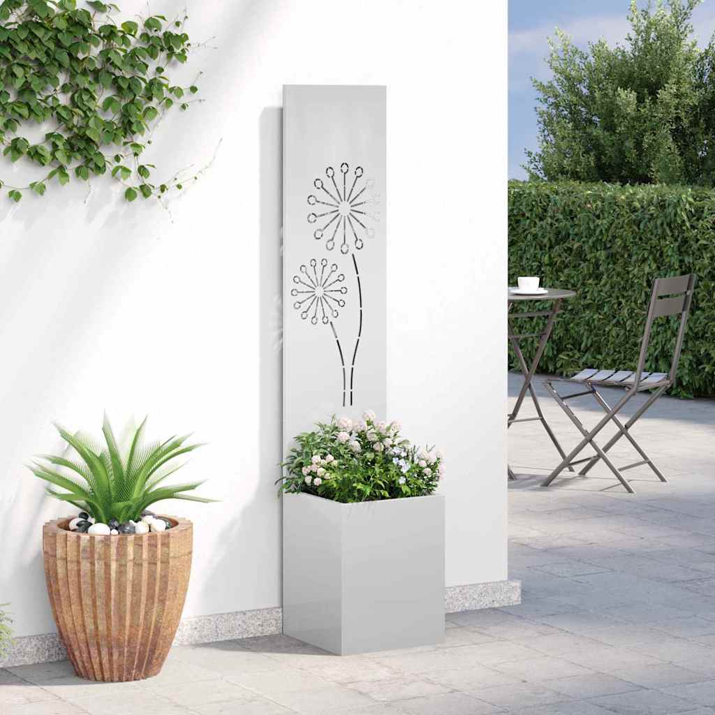 vidaXL Ekran zapewniający prywatność w ogrodzie Srebrny 32 x 150 cm