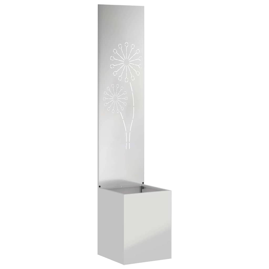 vidaXL Ekran zapewniający prywatność w ogrodzie Srebrny 32 x 150 cm