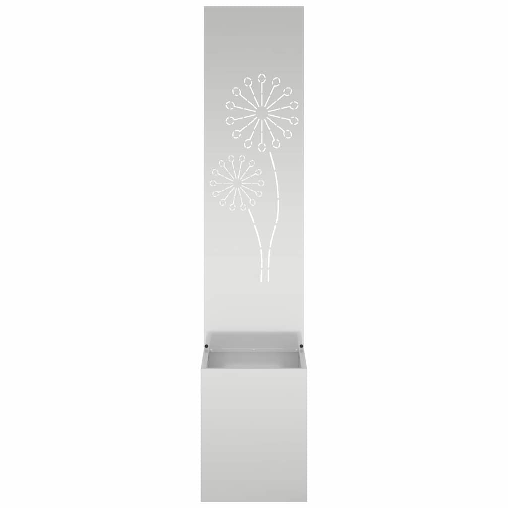 vidaXL Ekran zapewniający prywatność w ogrodzie Srebrny 32 x 150 cm