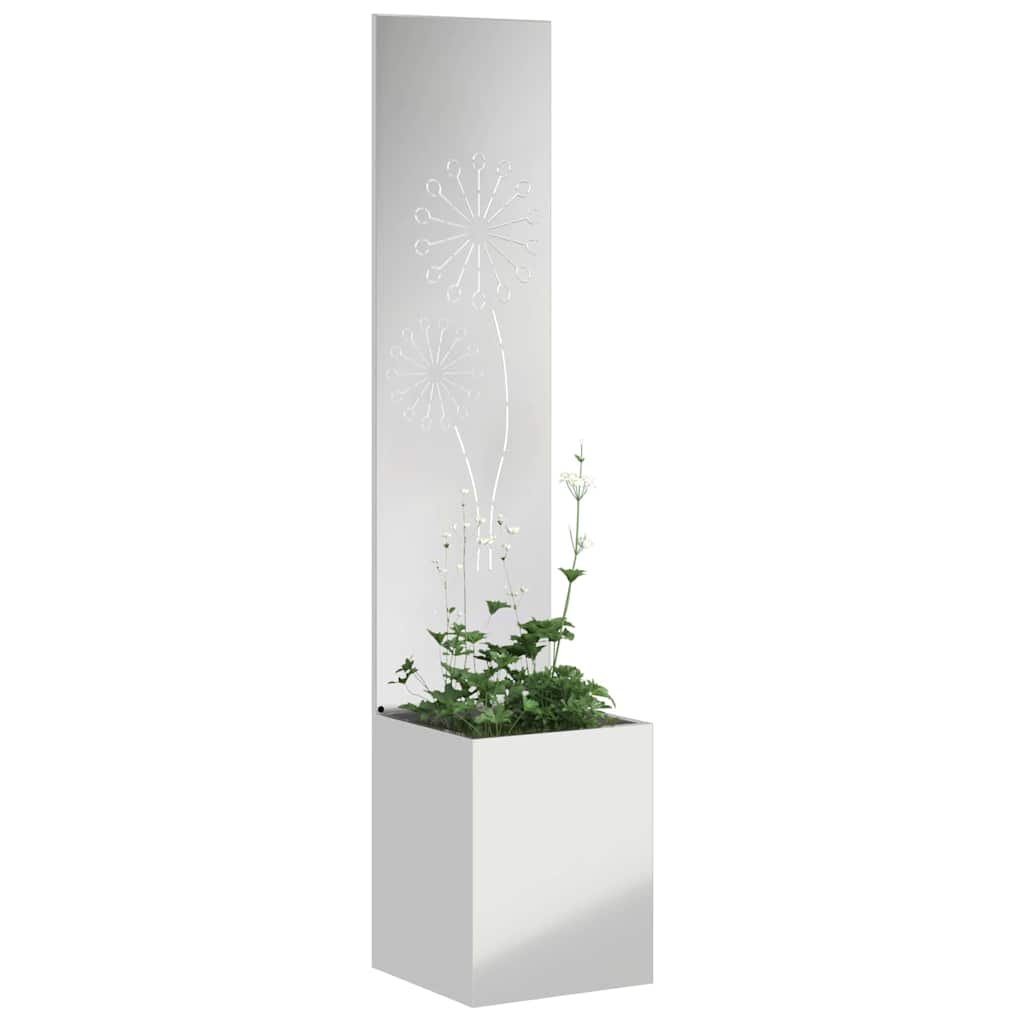 vidaXL Ekran zapewniający prywatność w ogrodzie Srebrny 32 x 150 cm
