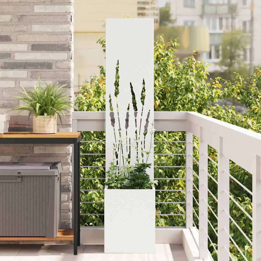vidaXL Ekran zapewniający prywatność w ogrodzie Biały 32 x 150 cm