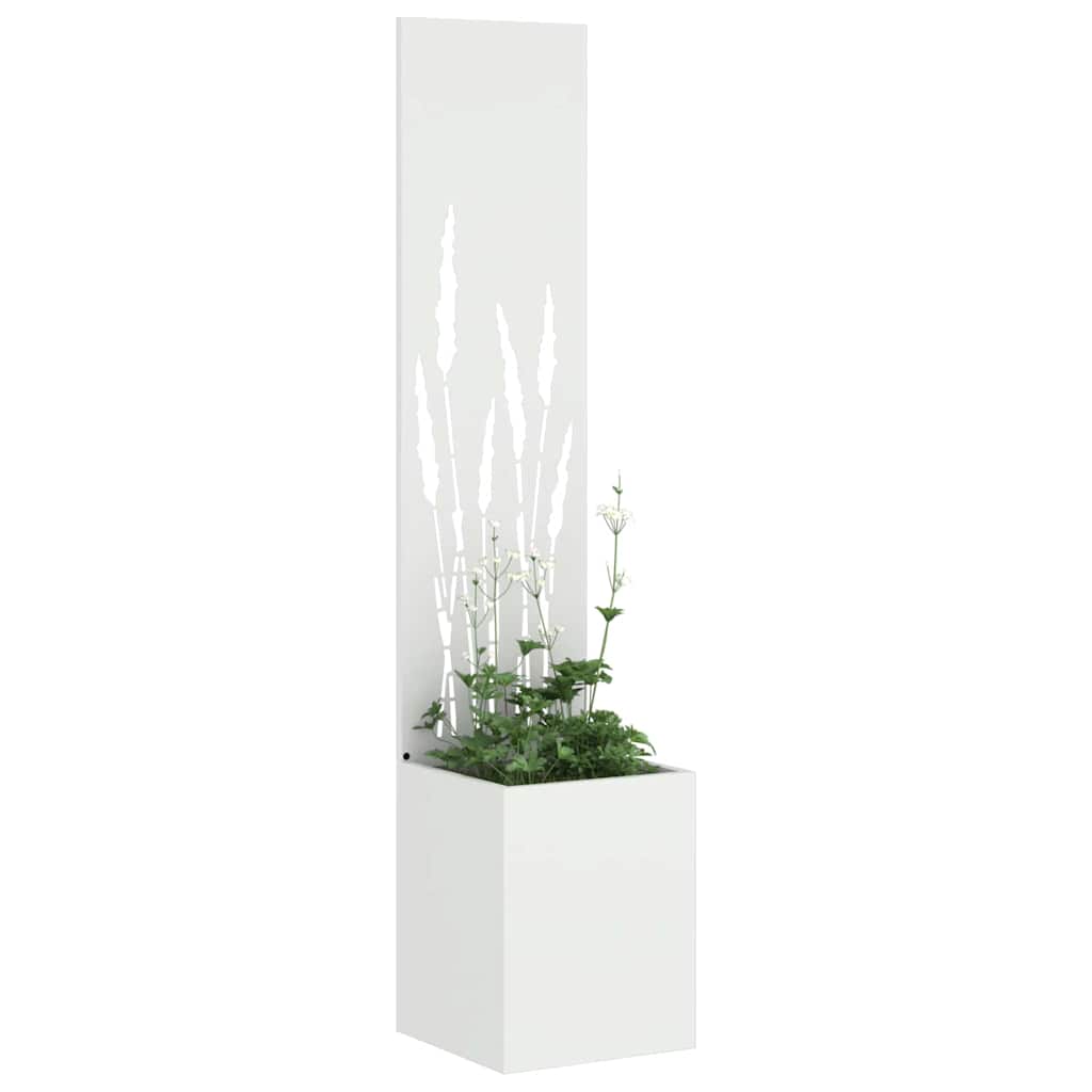 vidaXL Ekran zapewniający prywatność w ogrodzie Biały 32 x 150 cm