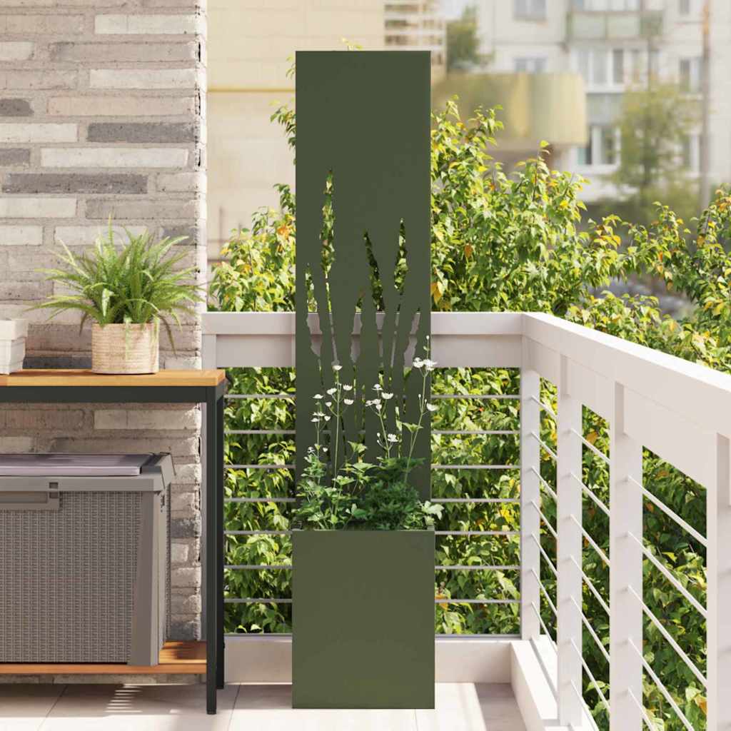 vidaXL Ekran zapewniający prywatność w ogrodzie oliwkowy 32 x 150 cm