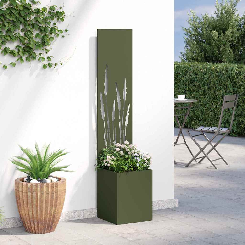 vidaXL Ekran zapewniający prywatność w ogrodzie oliwkowy 32 x 150 cm