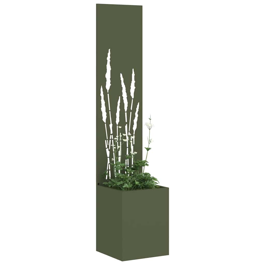 vidaXL Ekran zapewniający prywatność w ogrodzie oliwkowy 32 x 150 cm