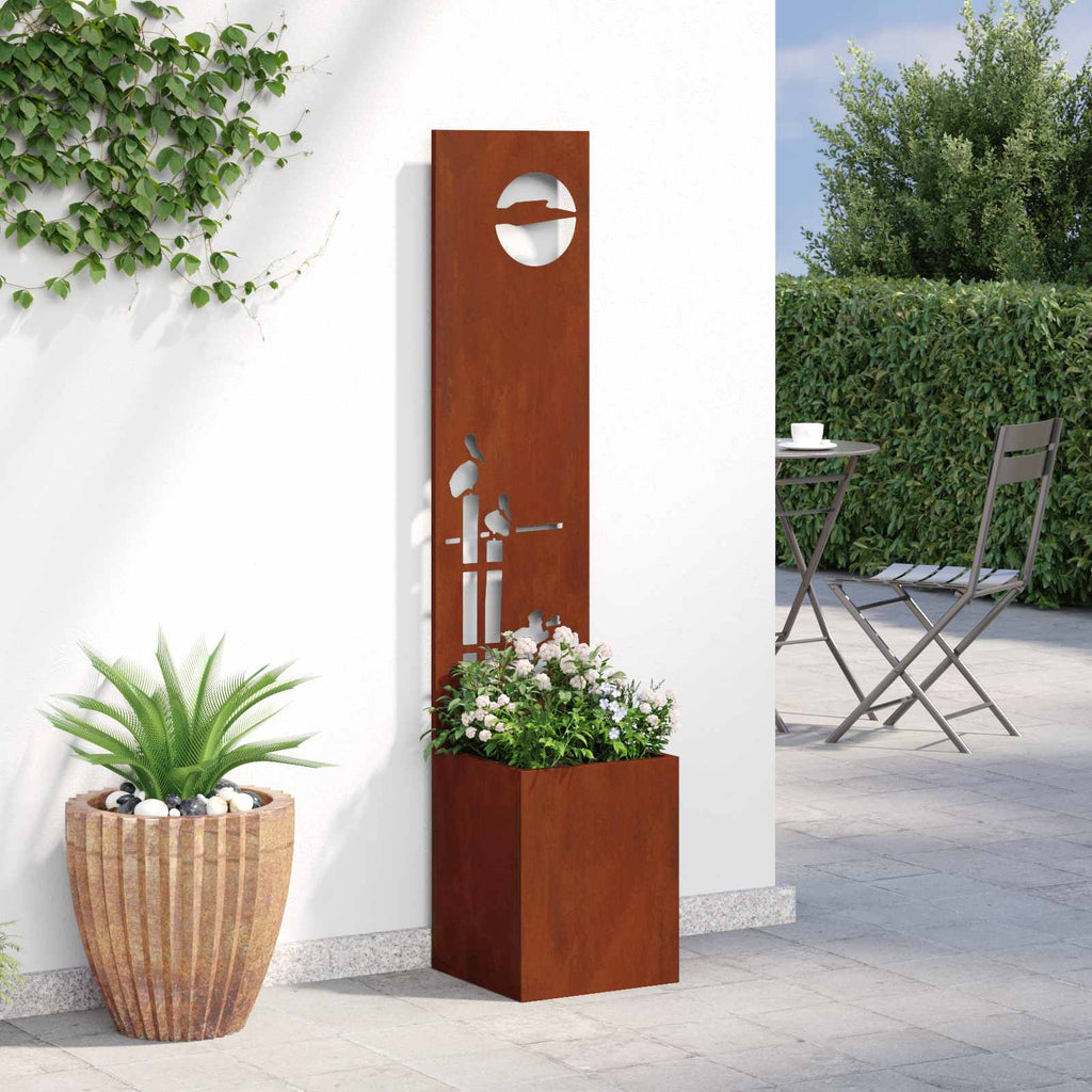 vidaXL Ekran zapewniający prywatność w ogrodzie Rdzawy 32 x 150 cm