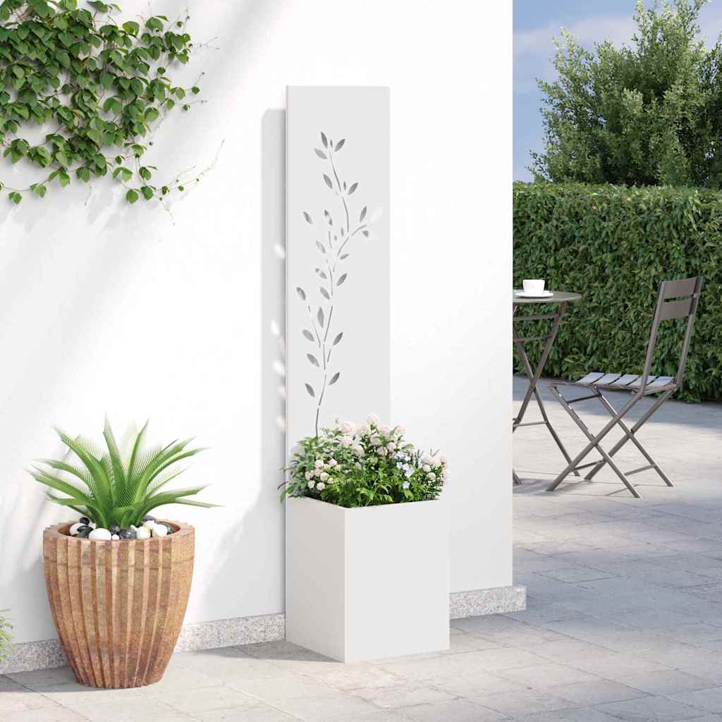 vidaXL Ekran zapewniający prywatność w ogrodzie Biały 32 x 32 x 150 cm