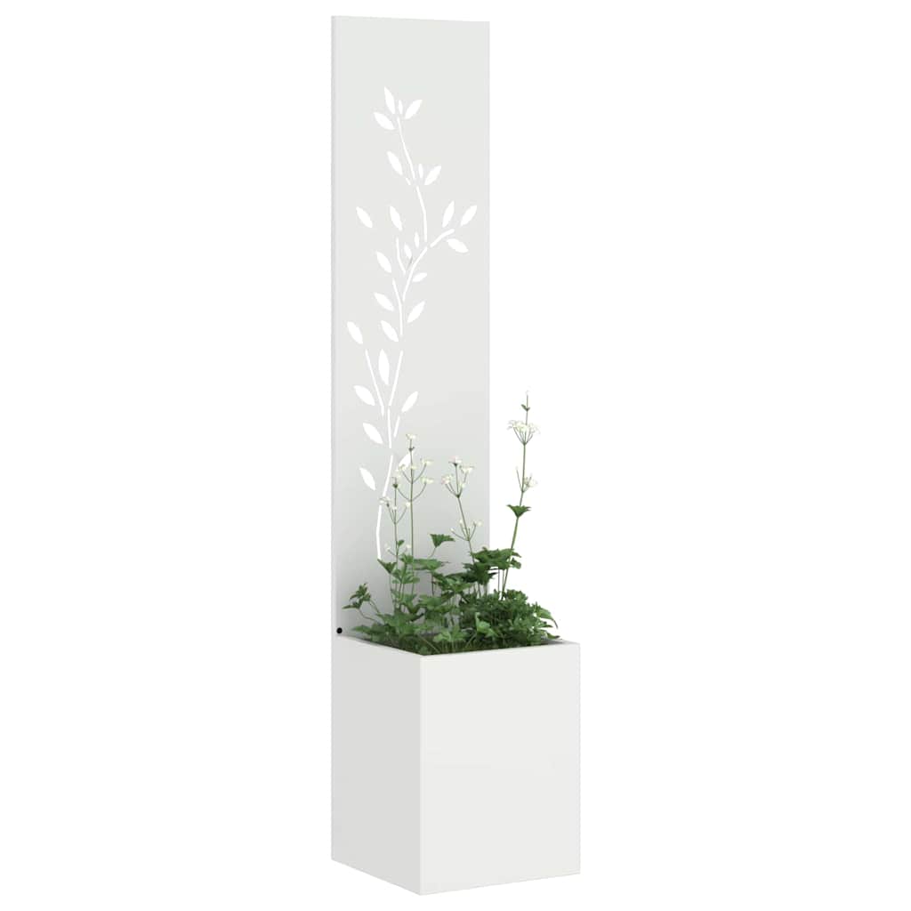 vidaXL Ekran zapewniający prywatność w ogrodzie Biały 32 x 32 x 150 cm