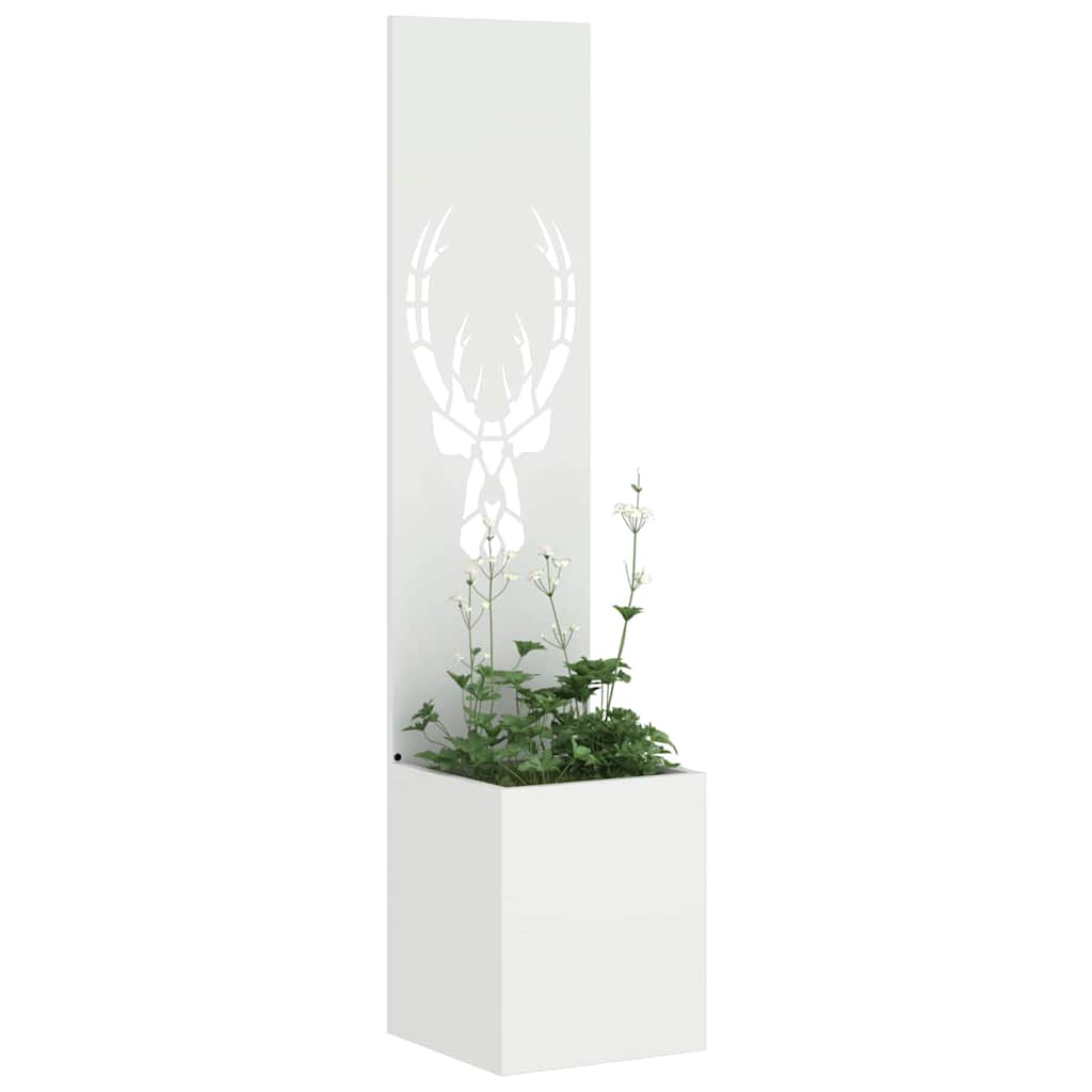 vidaXL Ekran zapewniający prywatność w ogrodzie Biały 32 x 32 x 150 cm