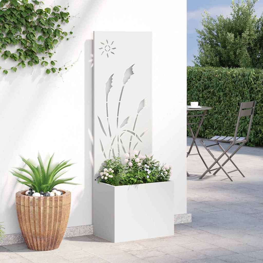 vidaXL Ekran zapewniający prywatność w ogrodzie Biały 50 x 150 cm