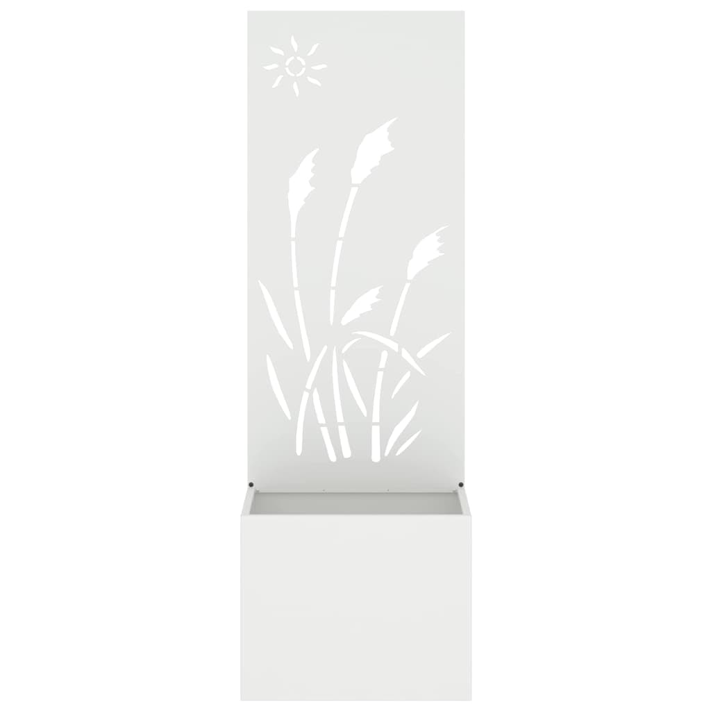 vidaXL Ekran zapewniający prywatność w ogrodzie Biały 50 x 150 cm