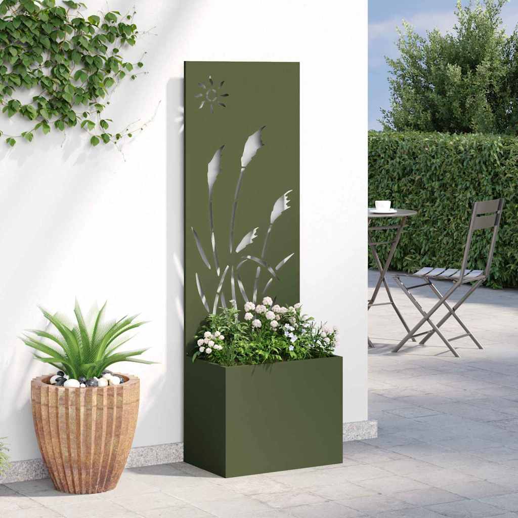 vidaXL Ekran zapewniający prywatność w ogrodzie oliwkowy 50 x 140 cm