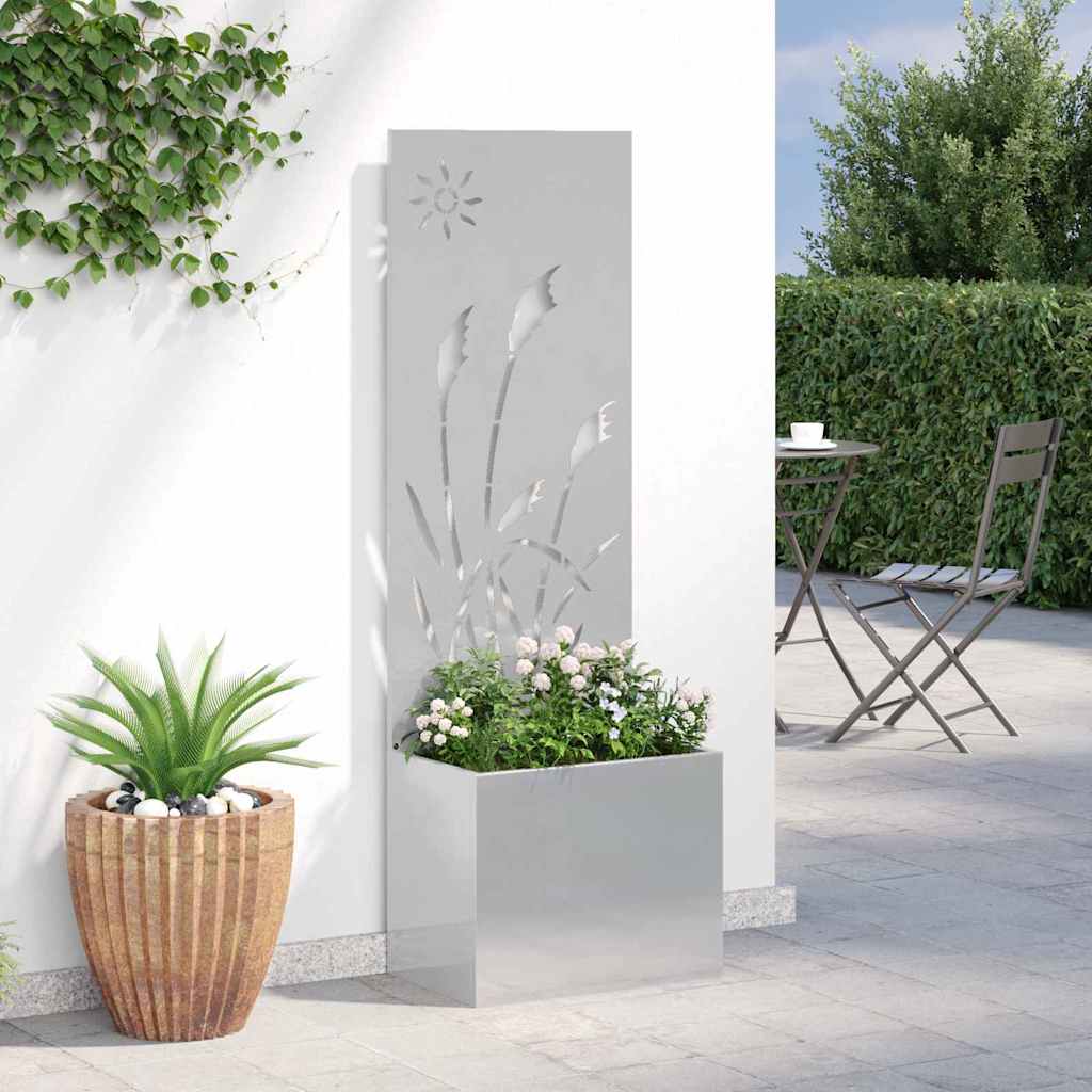 vidaXL Ekran zapewniający prywatność w ogrodzie Srebrny 50 x 150 cm