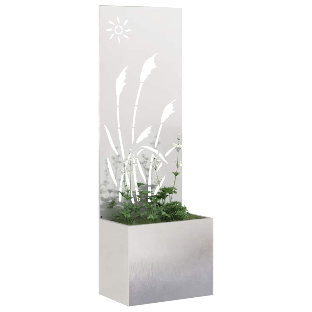 vidaXL Ekran zapewniający prywatność w ogrodzie Srebrny 50 x 150 cm