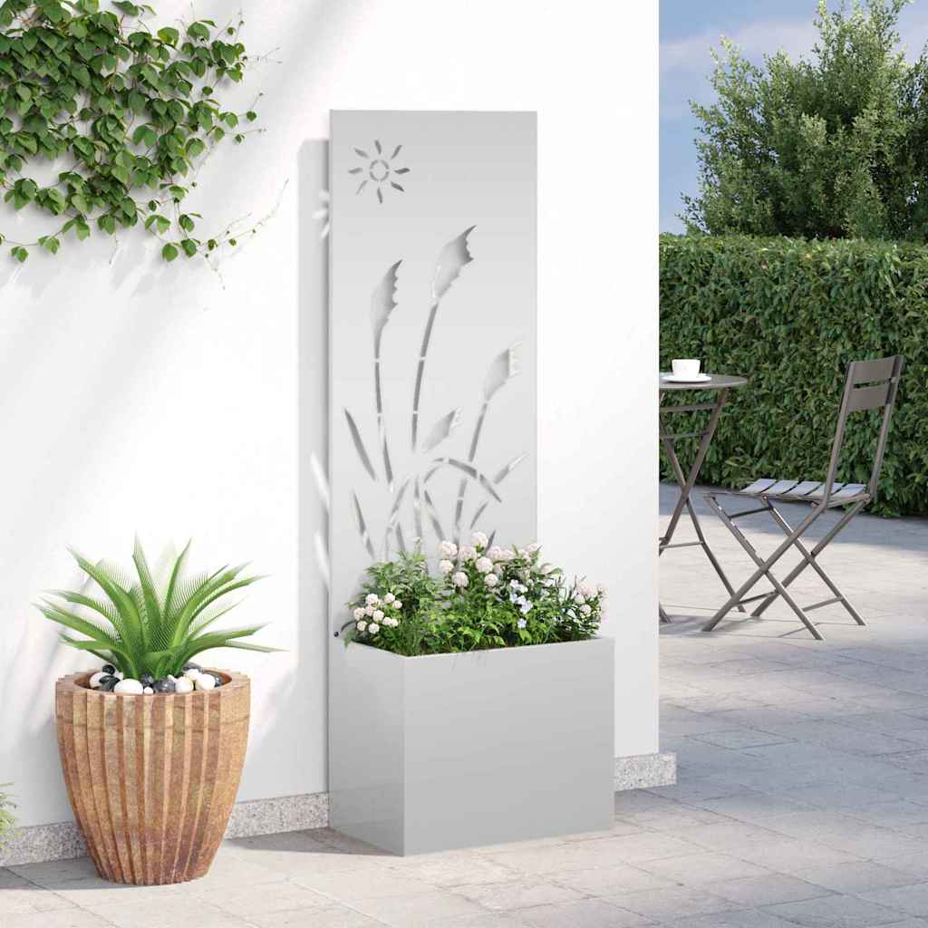 vidaXL Ekran zapewniający prywatność w ogrodzie Srebrny 50 x 140 cm