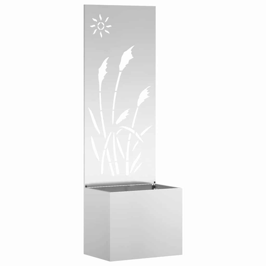 vidaXL Ekran zapewniający prywatność w ogrodzie Srebrny 50 x 140 cm