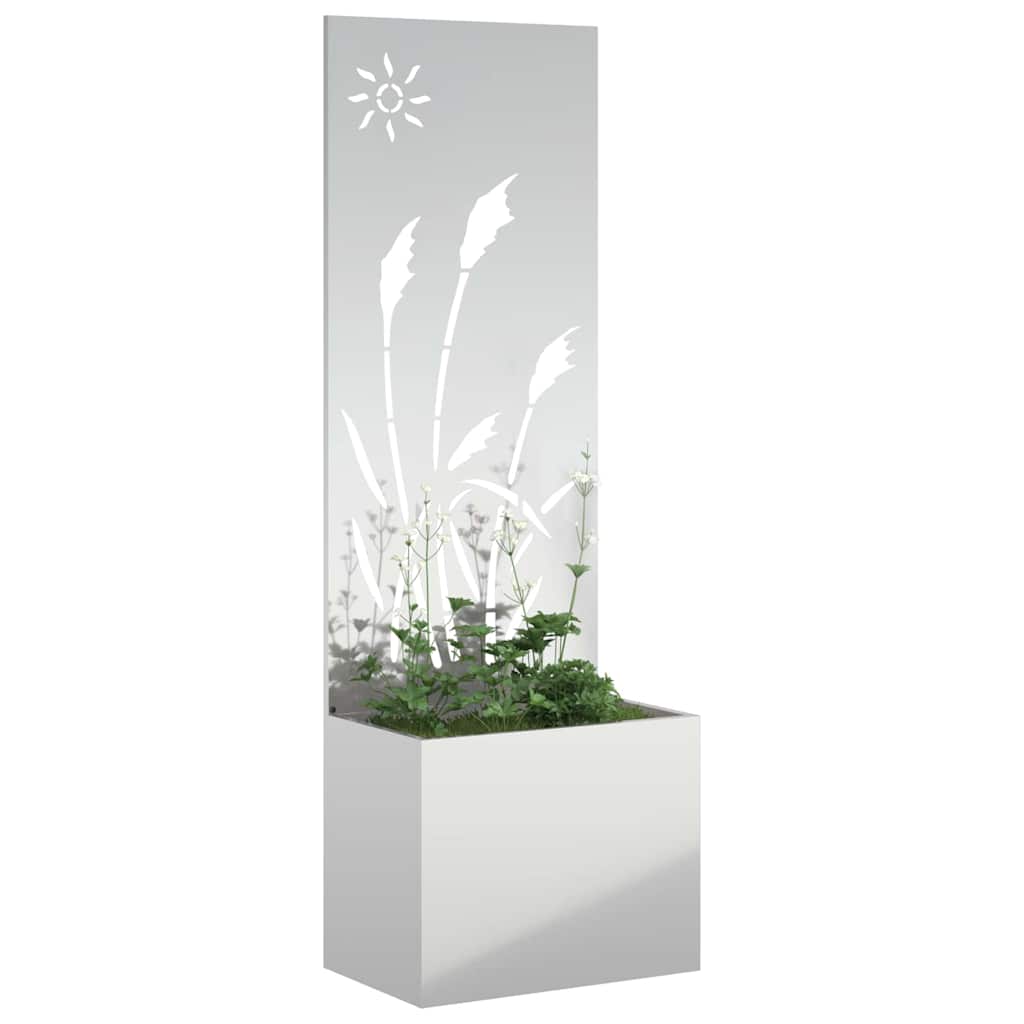 vidaXL Ekran zapewniający prywatność w ogrodzie Srebrny 50 x 140 cm