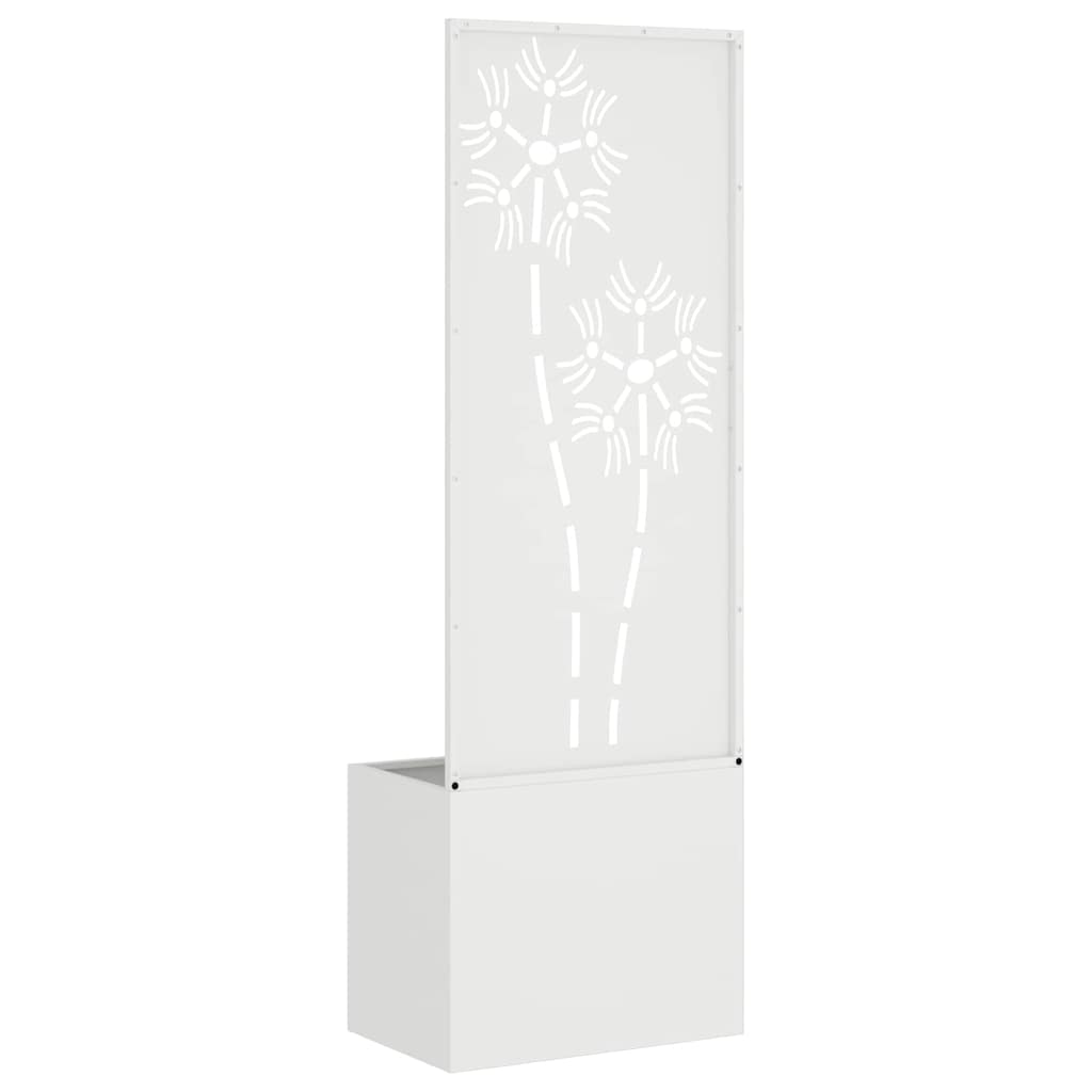 vidaXL Ekran zapewniający prywatność w ogrodzie Biały 50 x 150 cm