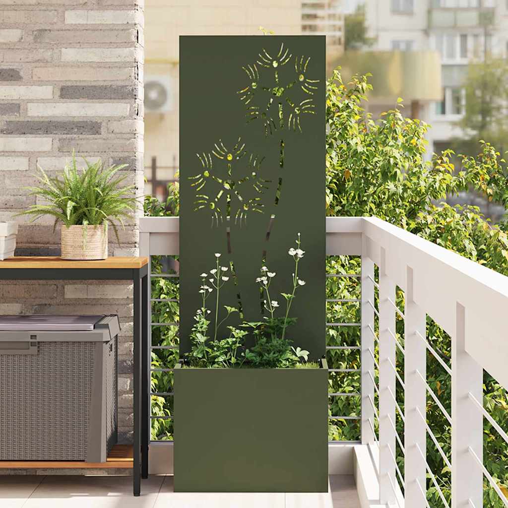 vidaXL Ekran zapewniający prywatność w ogrodzie oliwkowy 50 x 140 cm
