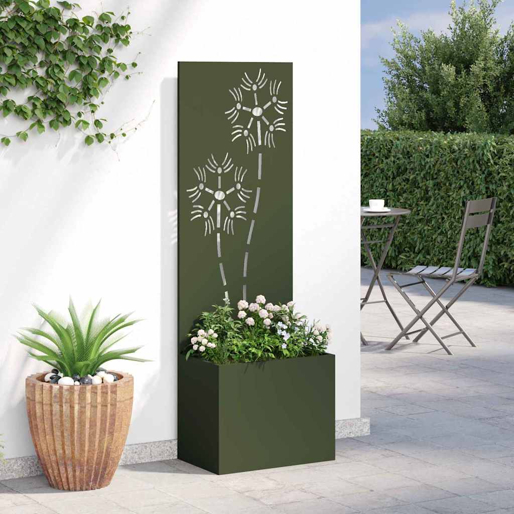 vidaXL Ekran zapewniający prywatność w ogrodzie oliwkowy 50 x 140 cm