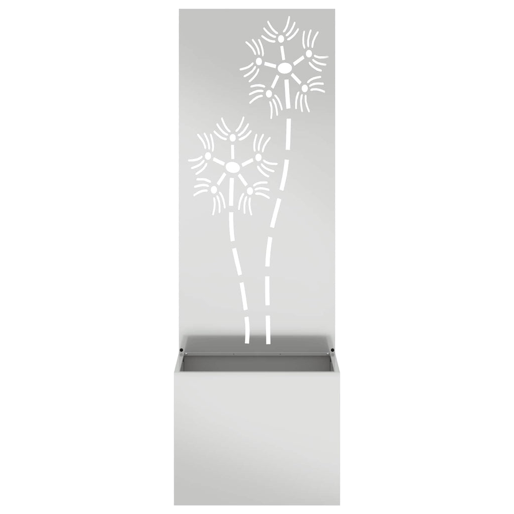 vidaXL Ekran zapewniający prywatność w ogrodzie Srebrny 50 x 150 cm