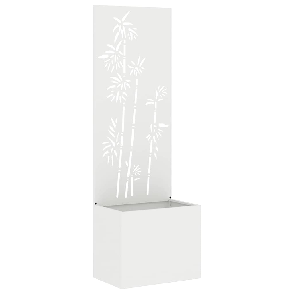 vidaXL Ekran zapewniający prywatność w ogrodzie Biały 50 x 150 cm