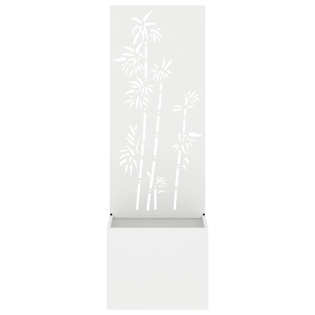 vidaXL Ekran zapewniający prywatność w ogrodzie Biały 50 x 150 cm