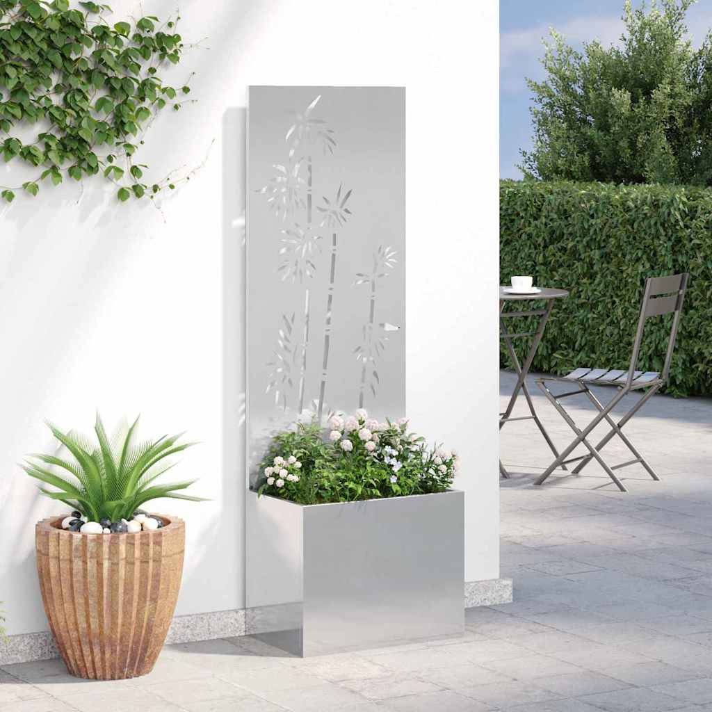 vidaXL Ekran zapewniający prywatność w ogrodzie Srebrny 50 x 150 cm