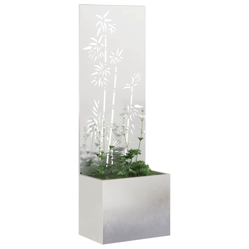 vidaXL Ekran zapewniający prywatność w ogrodzie Srebrny 50 x 150 cm