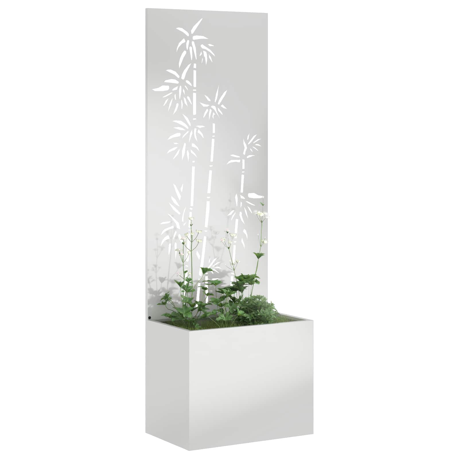 vidaXL Ekran zapewniający prywatność w ogrodzie Srebrny 50 x 150 cm